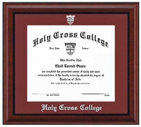 Holy Cross College - Diploma Frame Products Image for the Start page.