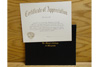 Certificate of Appreciation with Cover